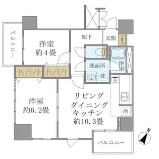 埼玉県さいたま市大宮区土手町1【マンション】の間取り