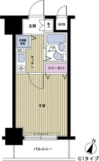 フェニックス笹塚壱番館【2階】の間取り