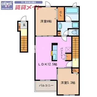 エトワール藤方 II【2階】の間取り