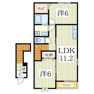 カトル・セゾンA【1階】の間取り