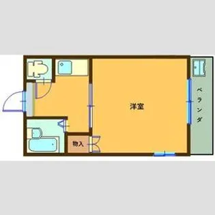 神山ハイツ【1階】の間取り