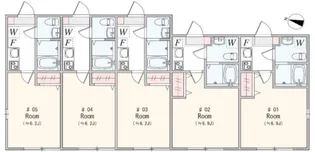 アザーレ・レーヴ淵野辺【1階】の間取り