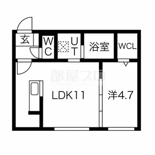 北海道札幌市西区発寒五条8【マンション】の間取り