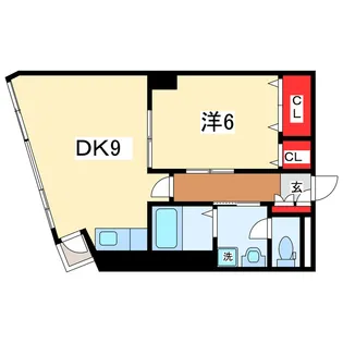 ロイヤル礎【9階】の間取り