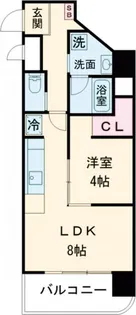 OMマンション東生駒【9階】の間取り