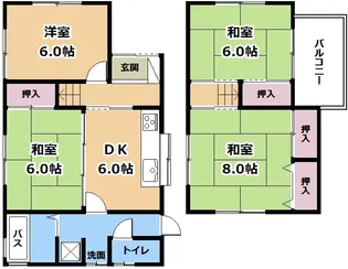 滋賀県草津市上笠4【一戸建】の間取り