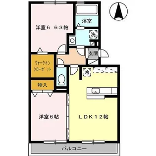 シェーンヴェルデB【1階】の間取り