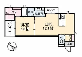 シャーメゾン祇園【2階】の間取り