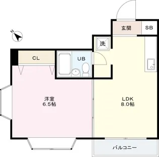 シティハイムジュピター【3階】の間取り