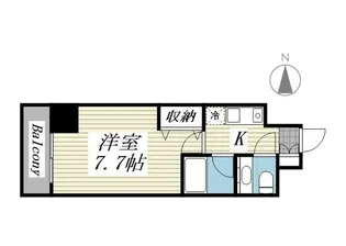 HF愛宕橋レジデンス【6階】の間取り