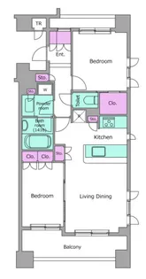 レジディア水道橋【8階】の間取り