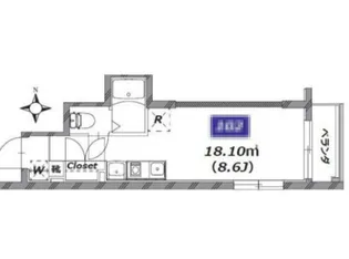 スタイルレジデンス渋谷笹塚【1階】の間取り