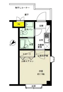 清水学生会館B館【2階】の間取り