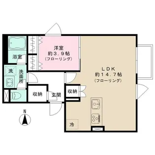 PIENZA 中野新橋【2階】の間取り