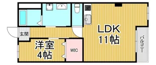 武庫之荘コーポラス【4階】の間取り