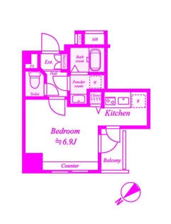 アヴァンツァーレ元町【5階】の間取り