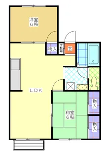 ストークマンションI【1階】の間取り