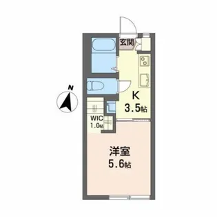 フロンティア一番館【1階】の間取り