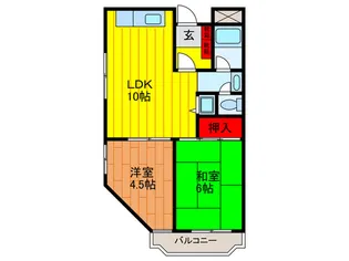 TWIN COURT HIRATA【3階】の間取り