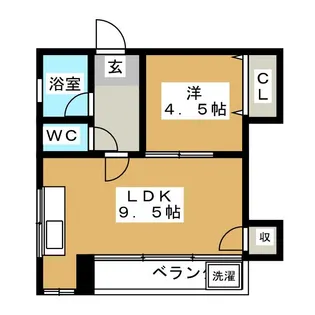コーポウエダ【3階】の間取り