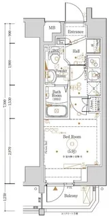 阪東橋KNOTS【4階】の間取り