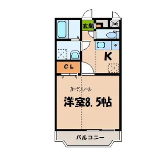 エンジェル.K【3階】の間取り