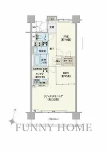 リージア経堂テラスガーデン【10階】の間取り