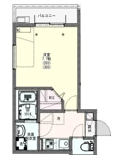 KLEIS新河岸【3階】の間取り