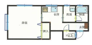 シェトワ・クレール【1階】の間取り