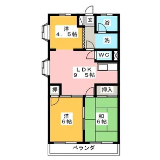 第2メゾンショーホー【1階】の間取り