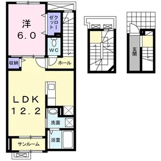 パレス ローズ【3階】の間取り