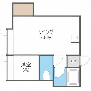 ローヤルハイツ南5条【2階】の間取り