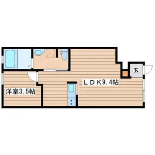 ライズ フィルA棟【1階】の間取り