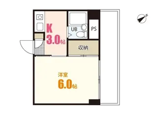 ウイングスSK【1階】の間取り