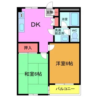 平田マンション【2階】の間取り