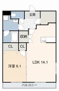 サンライズヒル【1階】の間取り