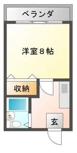 藤ハイツ北一の沢【3階】の間取り