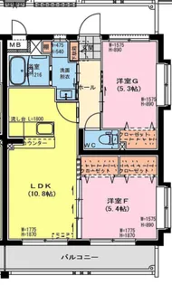 ハイラインS【1階】の間取り