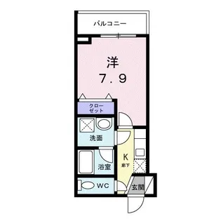 ライズ脇田町I【2階】の間取り