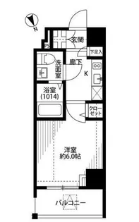 プレール・ドゥーク大崎【2階】の間取り