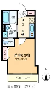 ヘーベルメゾン亀戸【1階】の間取り
