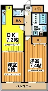 シュトラール赤堤【1階】の間取り