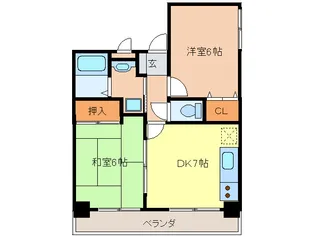 ヴィブレ平和【5階】の間取り
