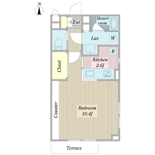 シャンパ・ルウィ アマギ【1階】の間取り