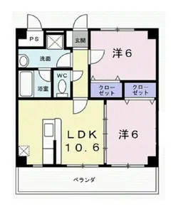 中島マンション【2階】の間取り