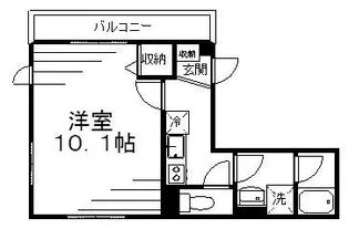 ローズコート日本橋茅場町【4階】の間取り