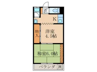 中川マンション【4階】の間取り