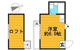シャルム西国立【2階】の間取り