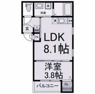グランコリーヌ【2階】の間取り