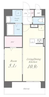 アストラルグラミ阿倍野(アベノ)【3階】の間取り